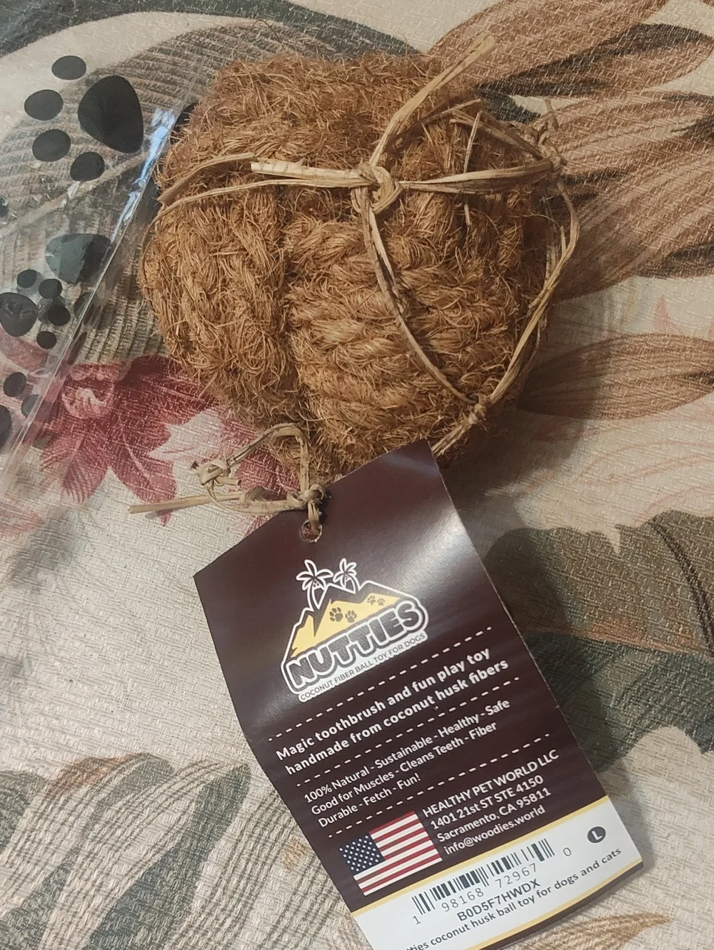 PETS: DOG COCONUT HUSK CHEW TOY